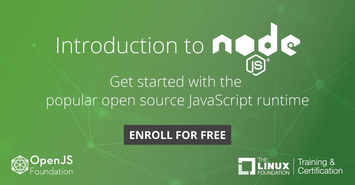 Linux_Education's tweet photo. Immerse yourself in a full-stack #development experience. This free @openjsf course brings context to #Nodejs as it relates to the #Web Platform, and provides a pragmatic foundation in building various types of real-world Node.js applications: https://t.co/8UH2sV8fDq #learnlinux https://t.co/ZPAk48qYtr