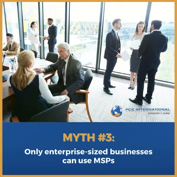 PCSINTL's tweet image. Time for myth #3!

In fact, small to medium-sized businesses can benefit more from working with an MSP. 

After all, large businesses tend to have dedicated IT to secure data and maintain their systems. 

+1 847 348 3900 | info@pcsintl.com

#itsolutions #itsolutionsprovider