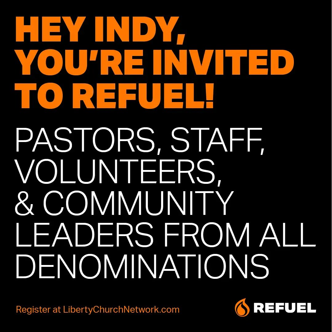 LibertyCNetwork's tweet image. #ICYMI join us next week for #RefuelOneDay #Season2 in Indy! What a time of encouragement it will be. Invite all your friends to this FREE event. Register now at refuel.org
#LCNAvonIN #LCNRichmondIN @REFUELorg @HarmonyofAvon #Refuel2022 #MakeDisciplesWhoMakeDisciples