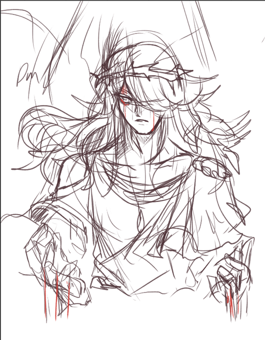 Working on new Volo print
of course i add religius themes on him 