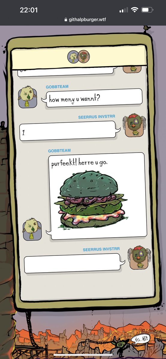 kanom611's tweet photo. Want Burrgr plzzz! #githalp #goblintownwtf #McGoblinBurger https://t.co/gSOayN3KDl