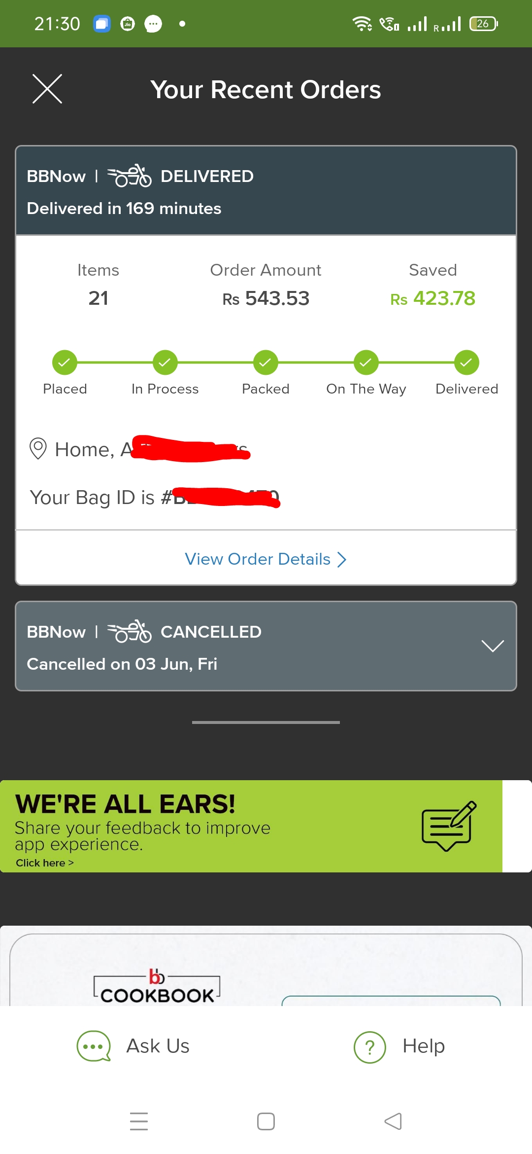 bigbasket on Twitter We are terribly sorry that your
