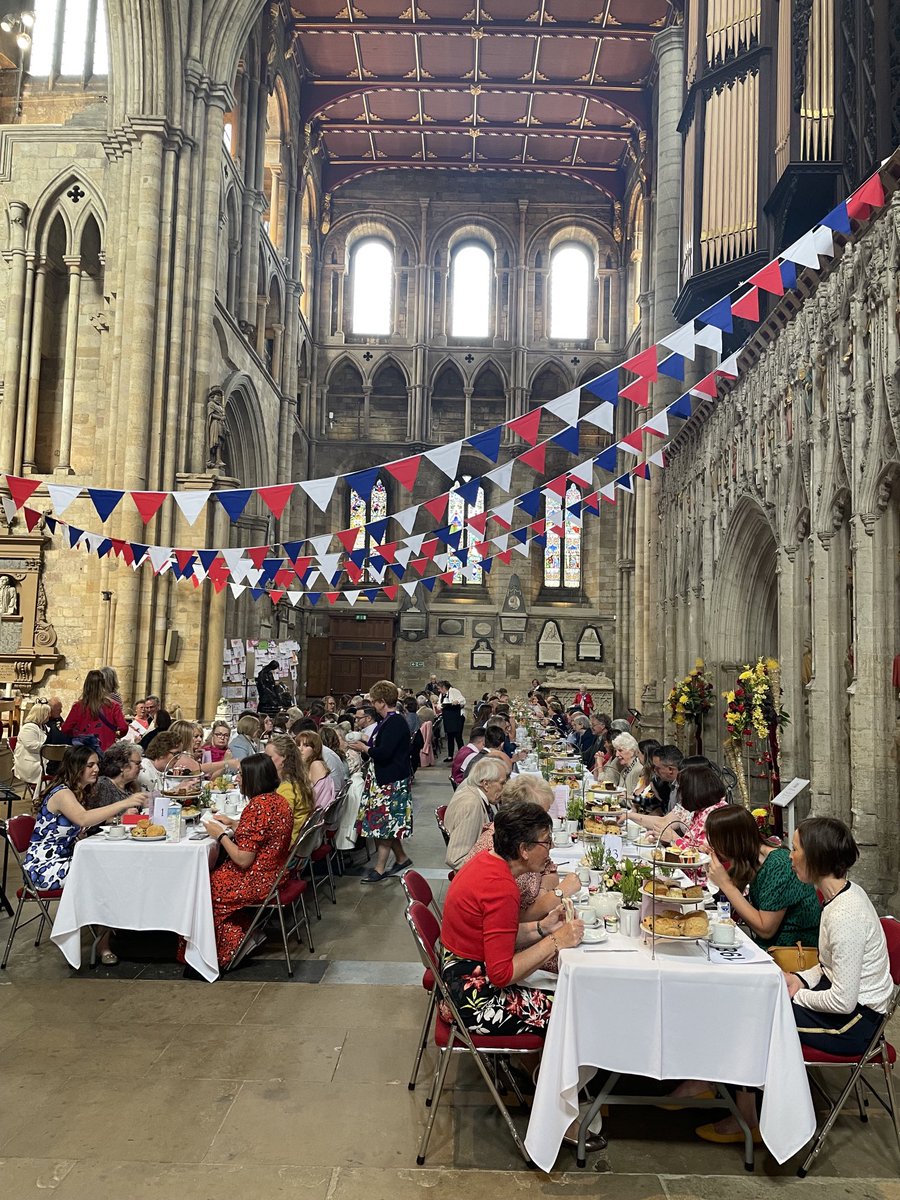 Another fabulous event ⁦@riponcathedral⁩ ⁦@AilsaNewby⁩ ⁦@RiponDean⁩ Very special afternoon tea. With the biggest scones I’ve ever seen. A delight to be part of.