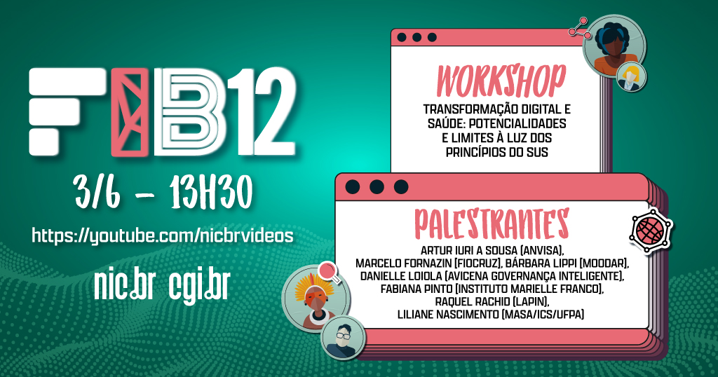 ComuNICbr's tweet image. No ar: workshop “Transformação digital e saúde: potencialidades e limites à luz dos princípios do SUS” traz à tona a reorganização dos sistemas de saúde por meio do avanço da tecnologia. Assista: youtu.be/CL4Bq7EXwmA #FIB12