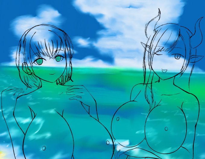 次の線画(ラフ) 