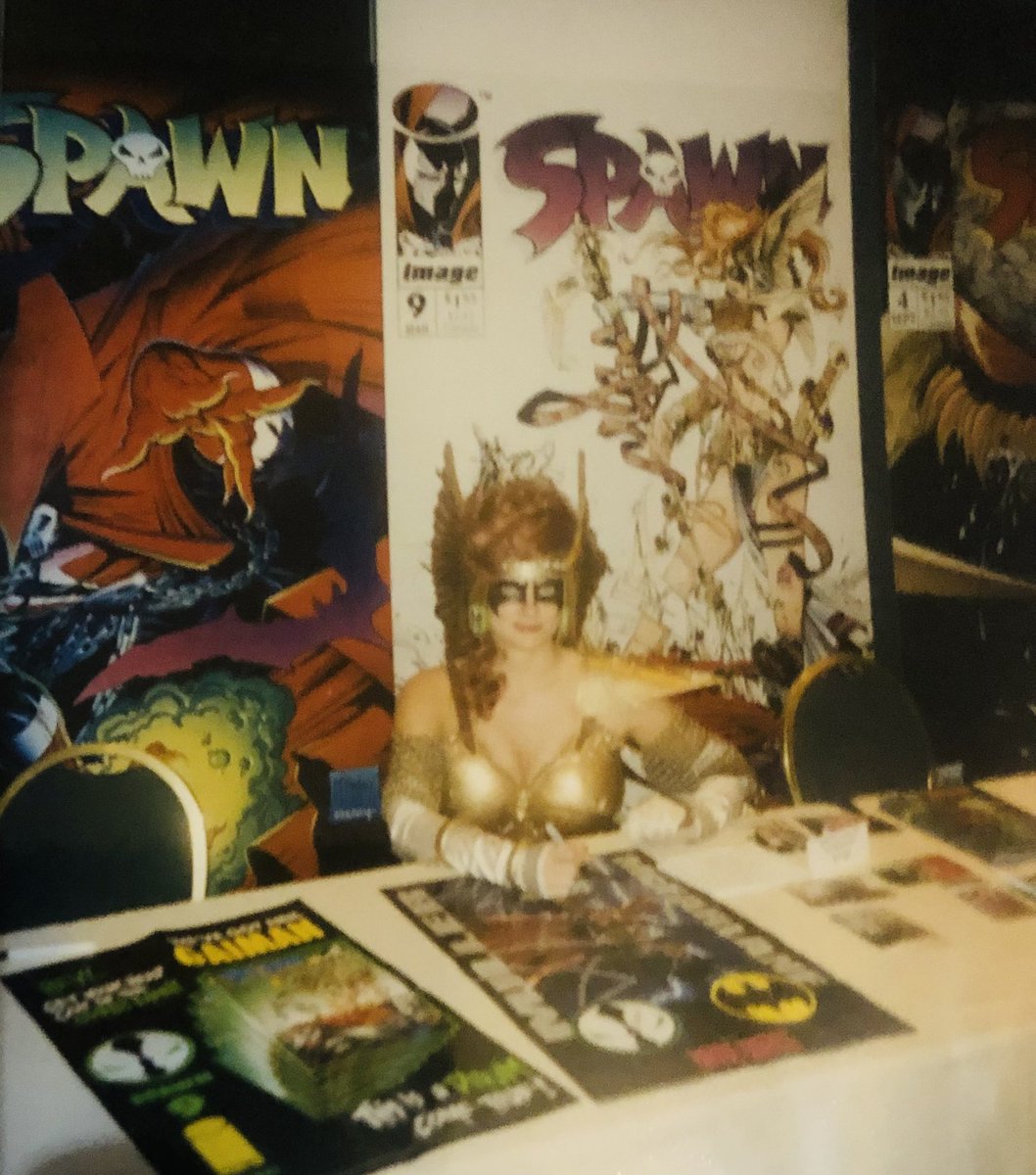 deborahaabbott's tweet photo. I totally forgot I signed #autographs as #spawn #angela with #toddmcfarlane and #alsimons till I just found these old photos. I guess I was signing the #cards I was on. https://t.co/LxNy32aaeC