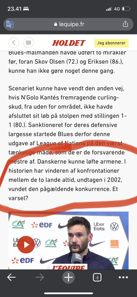 nojepsen's tweet photo. Synes denne varsel (direkte oversat fra L’Equipe) var smuk @Bruuntv2sport https://t.co/e3x1qMGtZ7