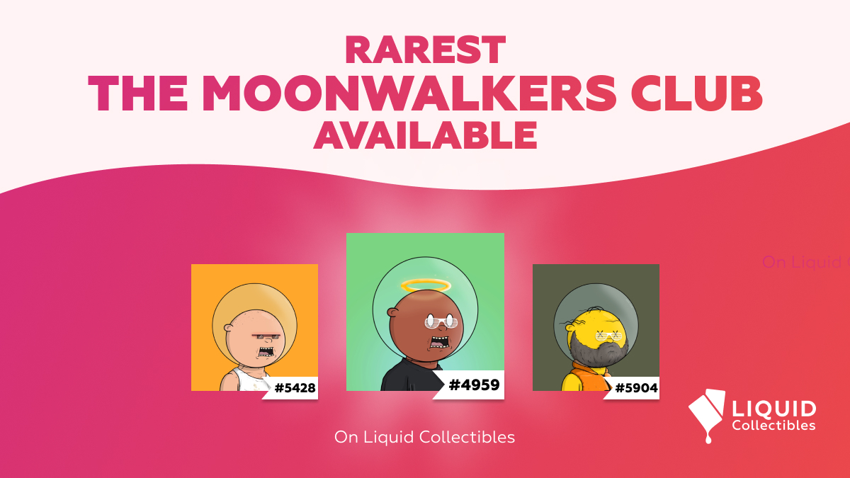 One small step for you 🤏 , one giant leap for your #NFT collection! 🚀

Check out the rarest <a href="/TheMoonWC/">The MoonWalkers Club 👨‍🚀🚀🌑</a> we have listed according to @rareboard 🤩

🥇 RS 2217
🥈 RS 2285
🥉 RS 2332

If you don't get 'em, we will! 👇
liquidcollectibles.io/collection/0x2…