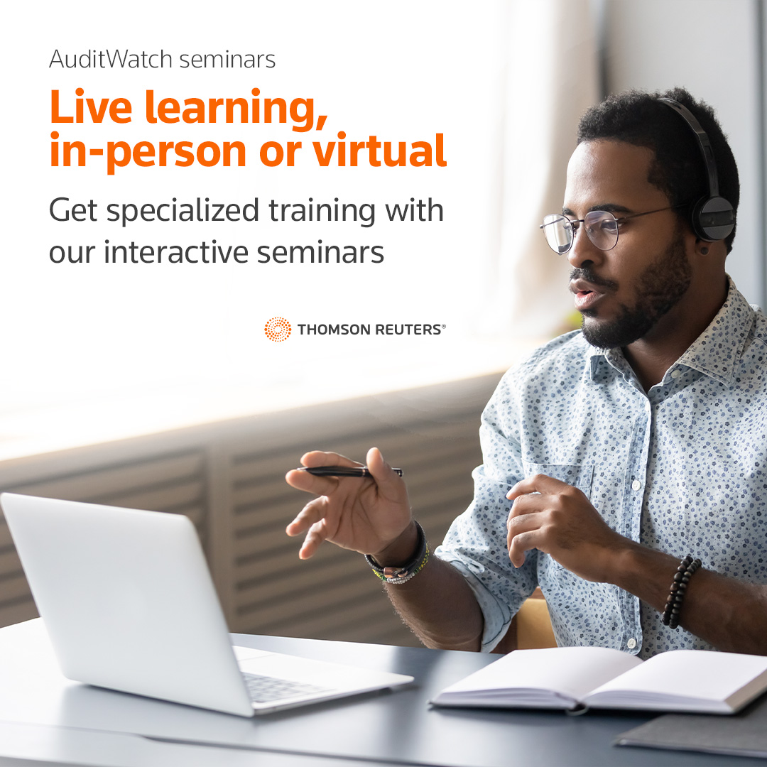 TRTaxAccounting's tweet photo. Prepare for your for the next step in your career by taking an AuditWatch University seminar. Learn more today > https://t.co/vU9slbnton https://t.co/pVX2sfDBmR