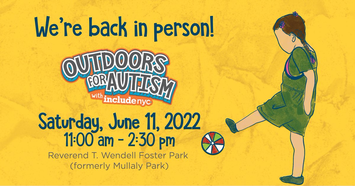 INCLUDEnyc's tweet photo. ☀️ We are so proud to have @SpecOlympicsNY as one of our official Outdoors for Autism partners! Join us on June 11 for a fun-tastic obstacle course and other free activities that will get the whole family moving! Sign up here ➡️ https://t.co/OsvzzQieHv https://t.co/fPxQ8yNx9R