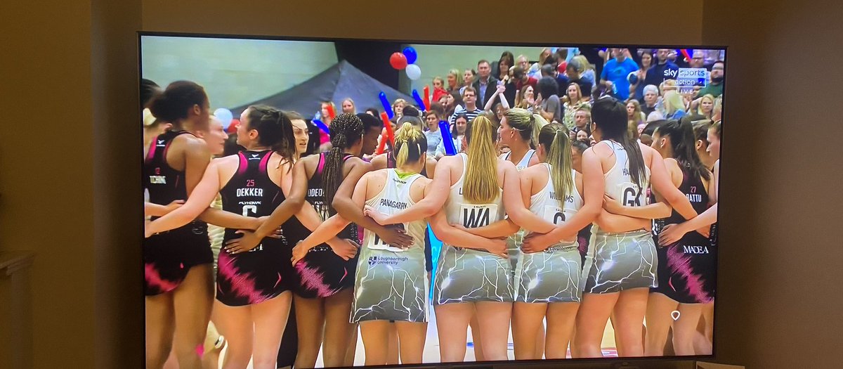 Gutted to not be there, but supporting <a href="/LboroLightning/">Loughborough Lightning Netball</a> (and <a href="/AlanMarchSport/">Alan March Sport ltd</a>) from home 🟣
What a season! Here’s to a big finish…🔝

#Netball #superleague