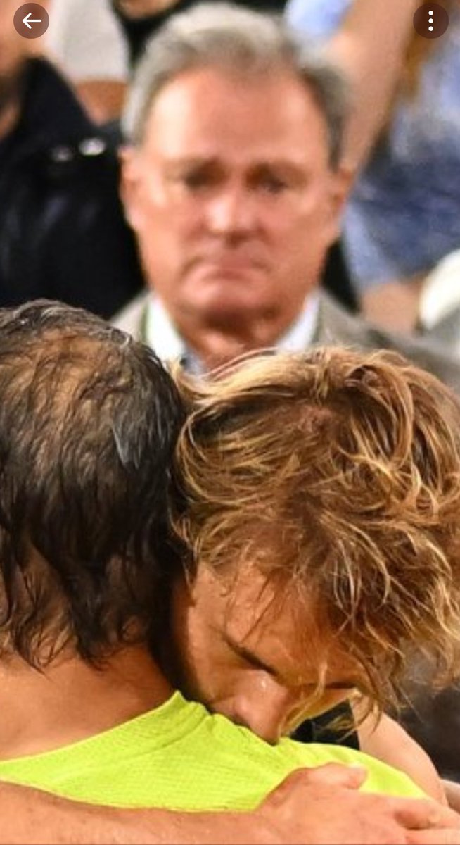 I felt the same monsieur 😢 #RolandGarros #Zverev #Nadal