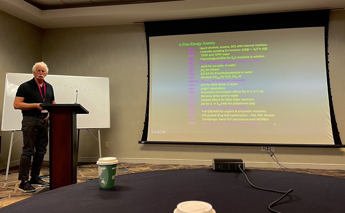 Olexandr Isayev 🇺🇦🇺🇸 (@olexandr) on Twitter photo Prof <a href="/JorgensenWL/">William L. Jorgensen</a> talking #tinkermeeting <a href="/TINKERtoolsMD/">TINKERtools</a> participants on a free energy journey #compchem Prof <a href="/JorgensenWL/">William L. Jorgensen</a> talking #tinkermeeting <a href="/TINKERtoolsMD/">TINKERtools</a> participants on a free energy journey #compchem