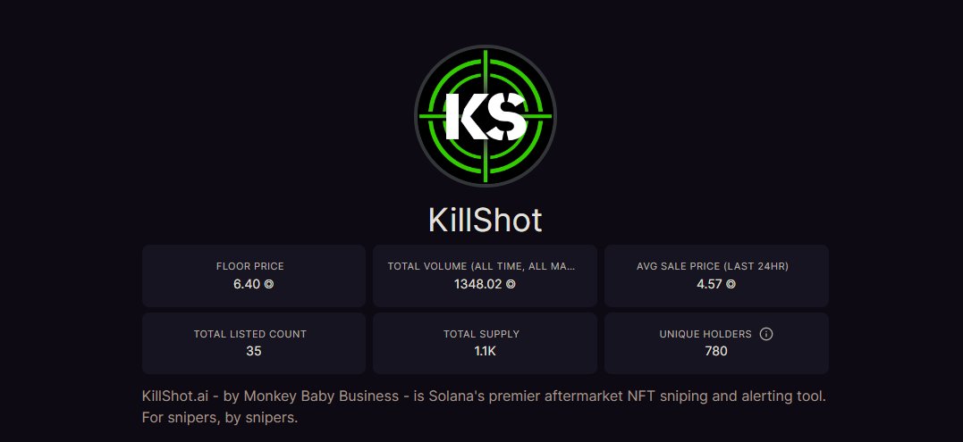Adrianarosex's tweet image. I minted this a while back and it's helped me to make a lot of $SOL When people find out what @killshotai offers i can see the price going parabolic 👀