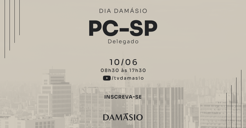 DamasioRio's tweet photo. Dia Damásio PC-SP Delegado

A oportunidade de realizar sua última revisão de todas as matérias da prova. Assista no TV Damásio no Youtube.

Faça sua inscrição aqui: https://t.co/Xv1lqMsixp

#pcsp #delegado #políciacivil #concursopublico #damásio https://t.co/F67XlGVDVF