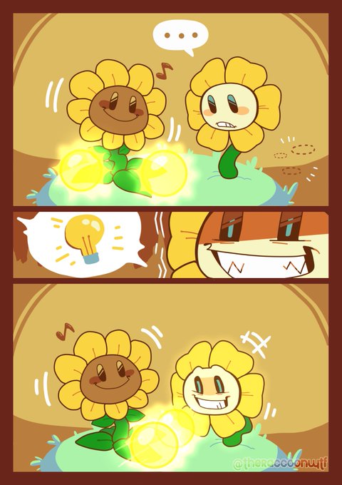 Cute Custom Cursor Flowey from Undertale