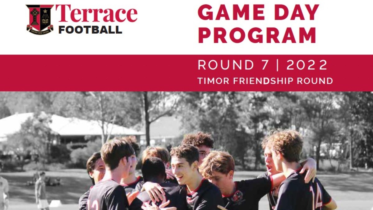 ⚽️Round 7 | GPS <a href="/GTFCFootball/">Terrace Football</a> Round 7 Timor Friendship Day Program now available in the College App. Good luck to all the men in the #redandblack playing today #TerracetotheFore 🔴⚫️