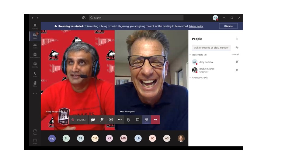 The NIU Business Wednesday Night Wisdom speaker series is TWO YEARS OLD! To celebrate we're sharing past webcasts. Our second is special. It's a conversation between NIU Business Dean Rajagopalan and the late Matt Thompson.  

Access the full webcast at go.niu.edu/thompson