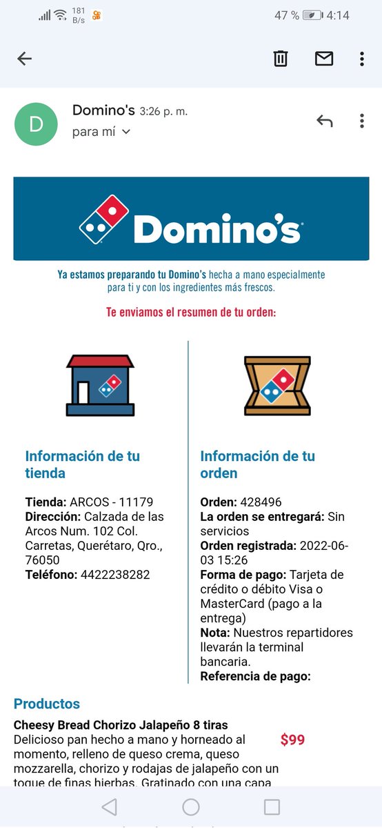 RodrigoGaL81's tweet photo. @dominosmx https://t.co/hq713v3QwS