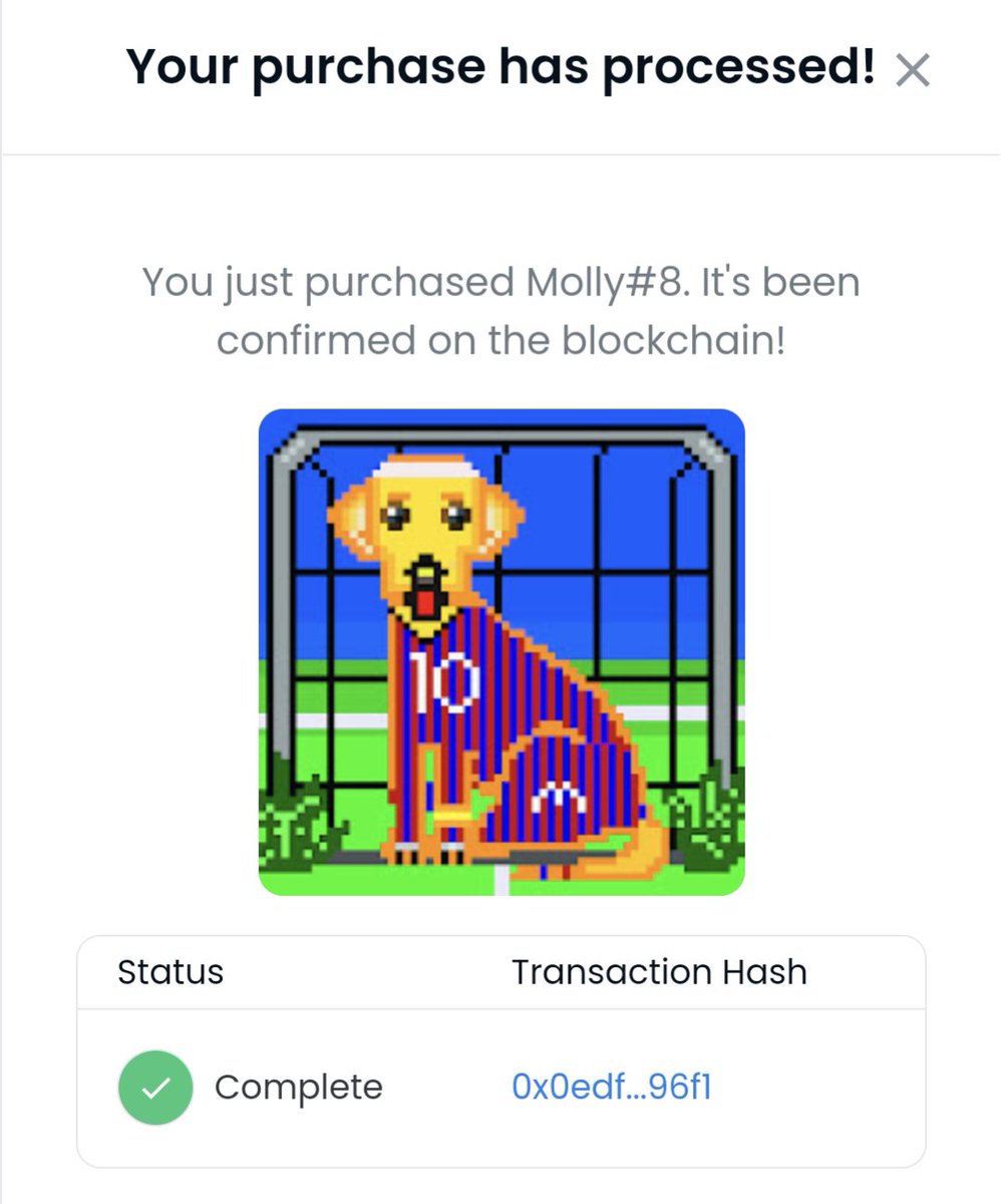 Thanks <a href="/MollyStarNFT/">MollyStar</a> for these #NFTs reminding me of my best friend. 💚