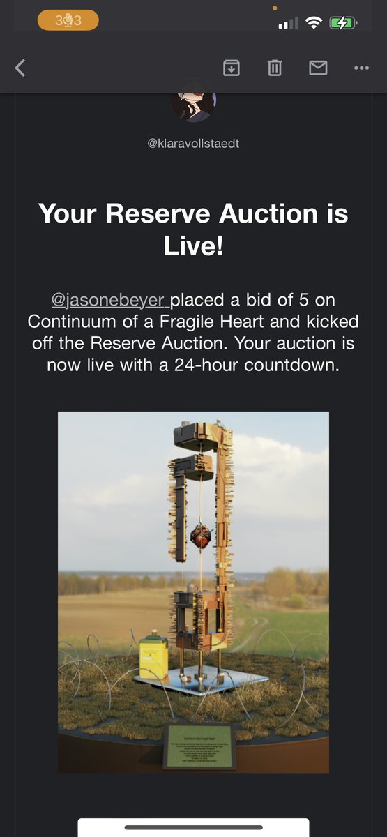 kvollstaedt's tweet photo. Crying, my fav artist, @jasonebeyer just kicked off the auction to Continuum of a Fragile Heart
Thank you so much Jason ILY โค๏ธ https://t.co/VmkBo451f0