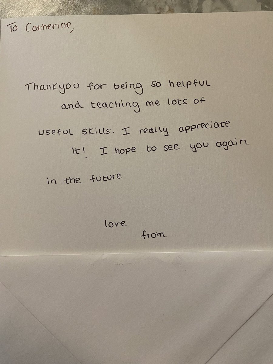 nurse_catherine's tweet photo. Lovely card from a student who I have enjoyed mentoring and coaching to be the best nurse they can โค๏ธ #ourfuturenurses https://t.co/DJYcPBFsaW