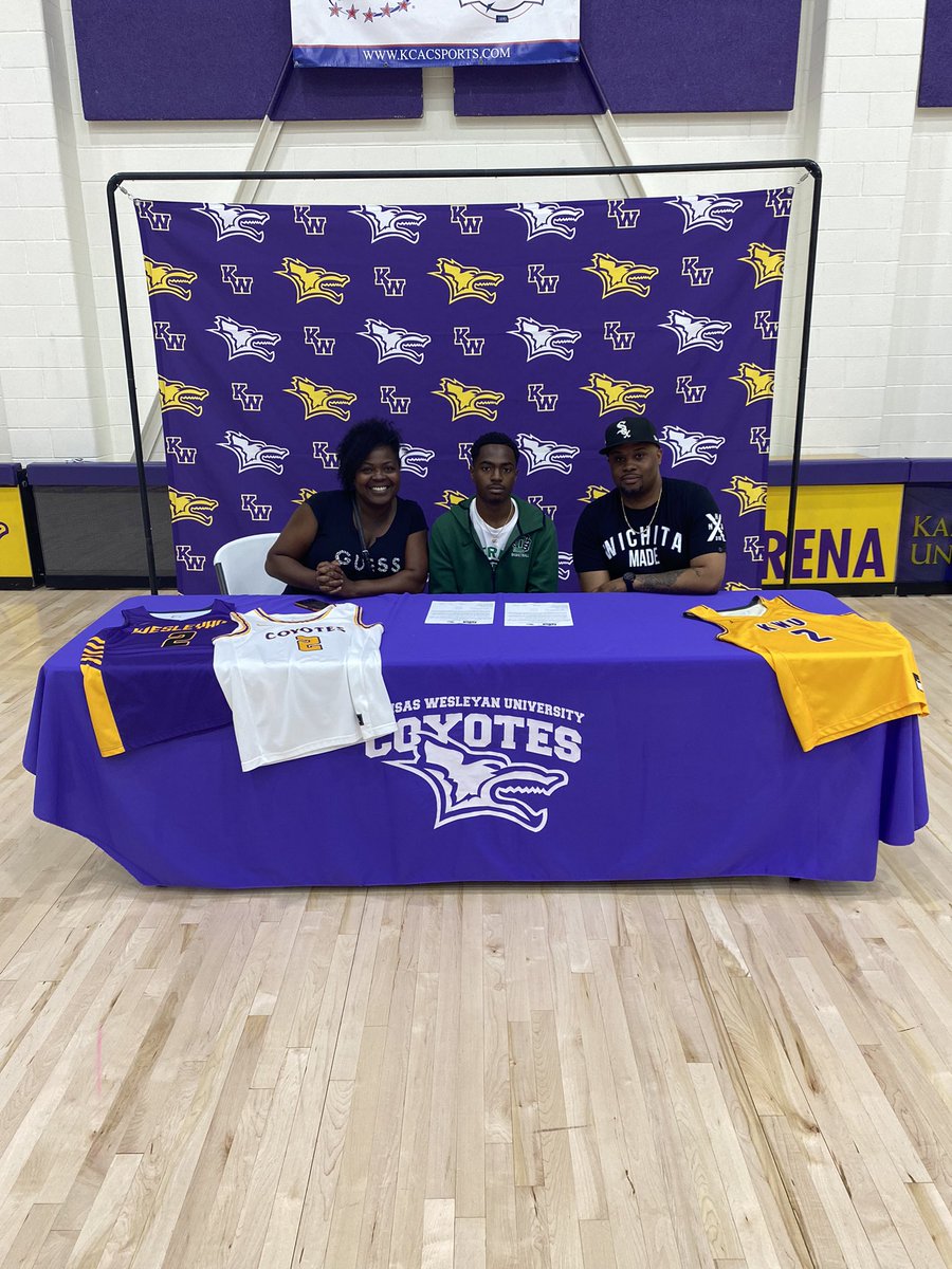 After a great visit with <a href="/coachamonson/">Anthony Monson</a> &amp; <a href="/CoachMurdock4/">Jordan Murdock Sr.</a> I’m happy to say I’ll be committing to <a href="/KWUMBB/">Coyote Basketball</a>  #AG2G 🟡🟣