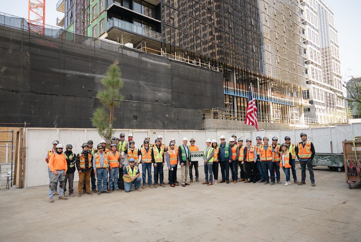 As part of @beaudrydtla’s official topping out ceremony, we invited our team and partners to sign the beam before placing it on top of the building. It was an honor to work with hardworking individuals who share the same vision and passion for developing beautiful spaces.