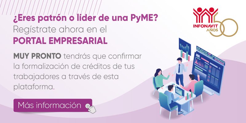 Empresario conoce los Productos y Servicios que INFONAVIT pone a tu disposición.

El URL al que pueden obtener más información al respecto:

 bit.ly/3LGsMR5

<a href="/Infonavit/">Infonavit</a>