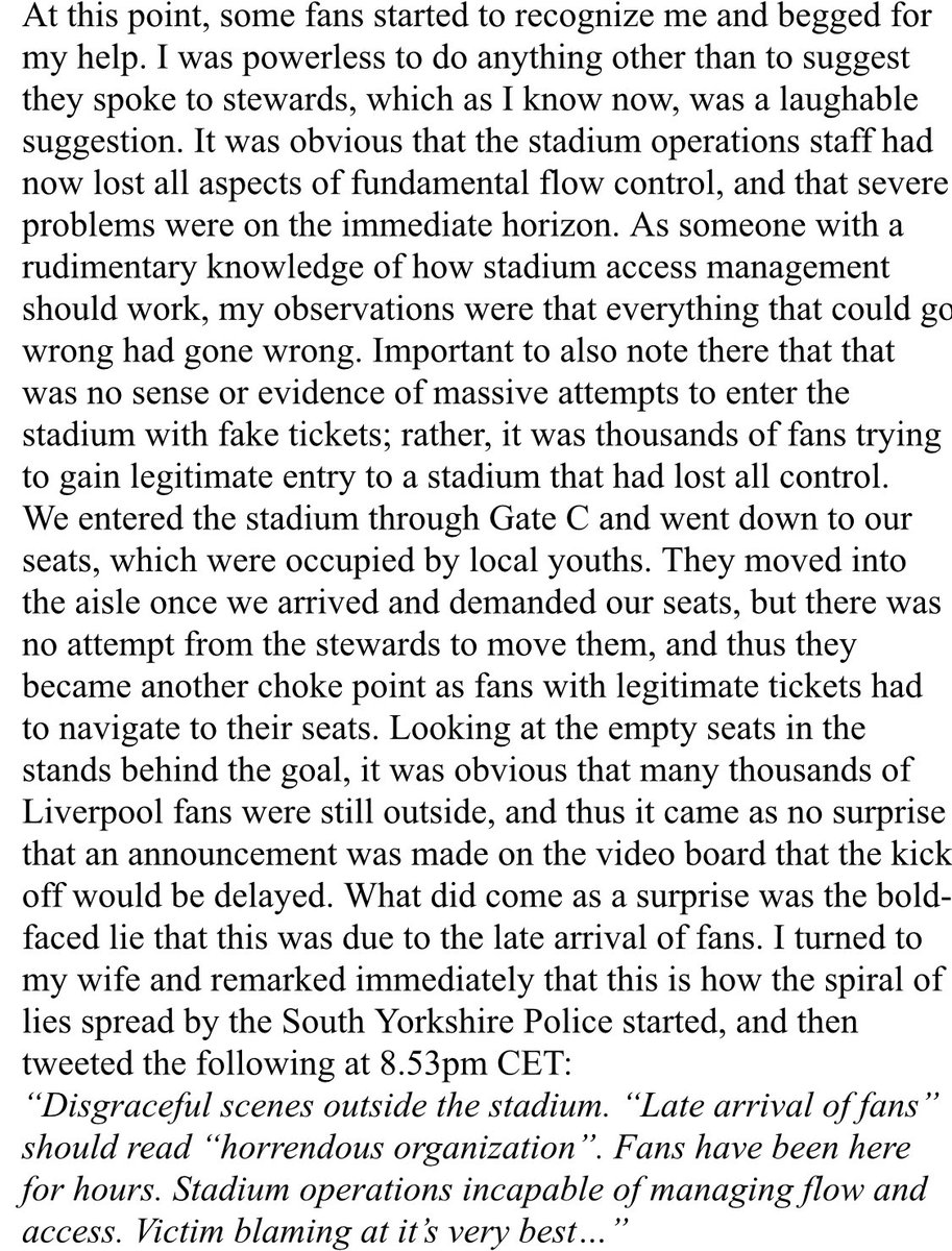 PeterMooreUSA's tweet image. This is my feedback (not in the most elegant reading form). In reading the experiences of others, I recognize how fortunate we were to escape the worst of the “treatment”. Having said that, it is vitally important that everyone that attended provides their feedback to the club.