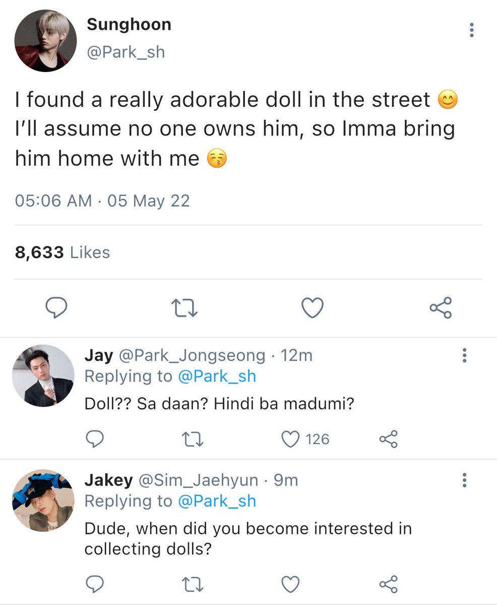 ddeonu_flower's tweet photo. [#KeepMeAu] 

A sunsun mini au wherein..

SN's soul is trapped in a creepy doll’s body. He lures attractive men to take him in, but he will later scare them until they no longer bear it and throw him out. But, his new owner, PSH, finds the doll adorable rather than frightening. https://t.co/reqlLSh39a