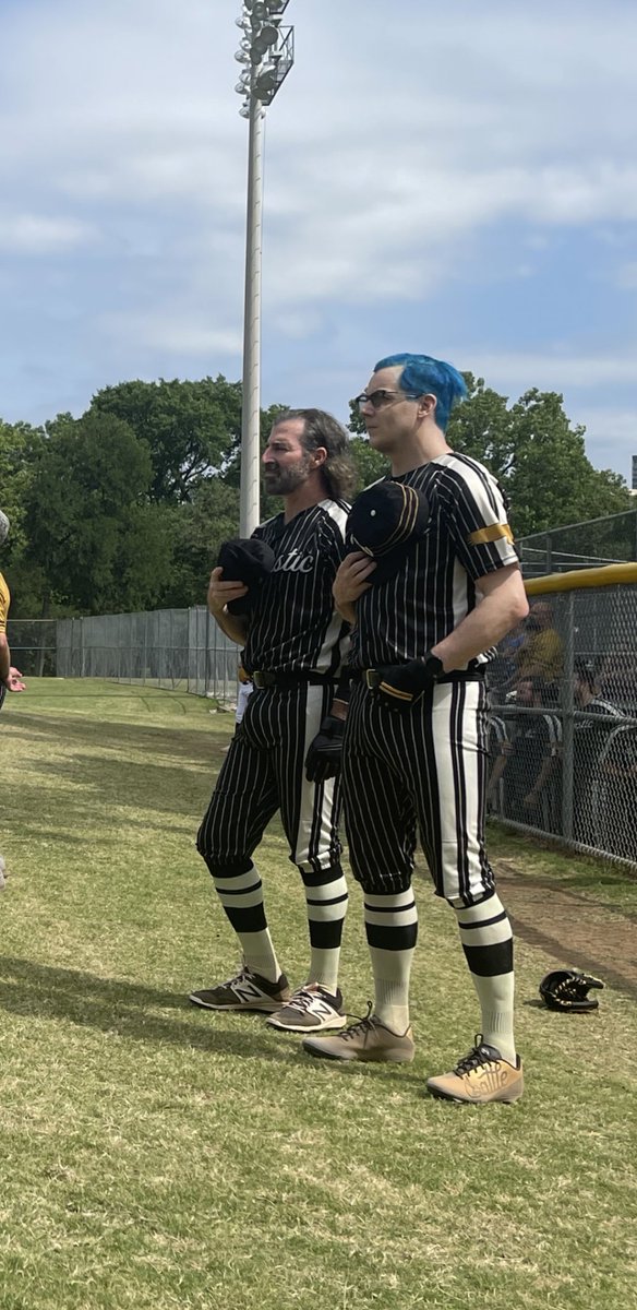 events_SRC's tweet photo. The @warstic Woodmen, led by Jack White and Ian Kinsler recently went head to head with hosts from  @971theticketxyt in another Sandlot showdown at Reverchon Park. Thank you to everyone who came out for this fun afternoon of baseball. We are grateful for your continued support! https://t.co/GHYi4KqqGC