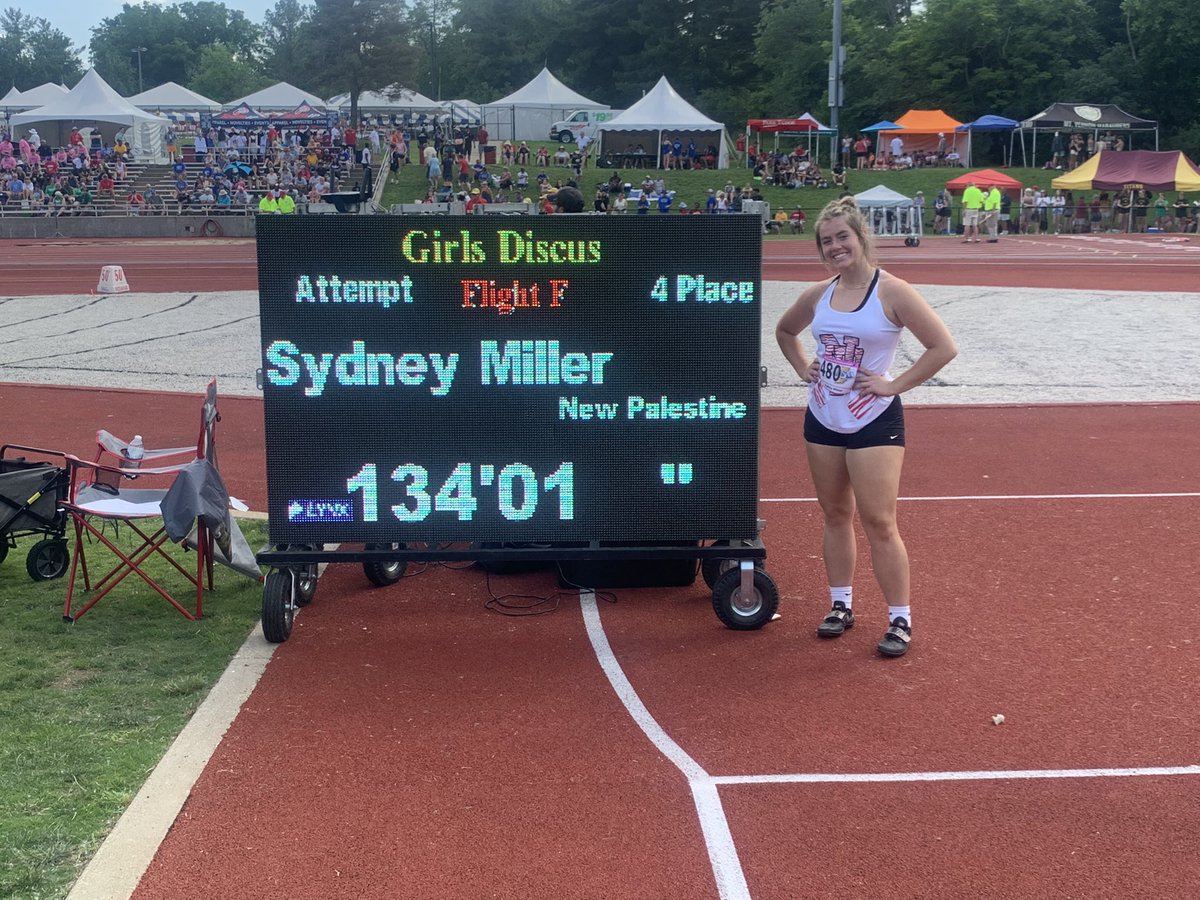Huge day for SMiller (Sydney Miller) and she not only PRs at the highest level but takes 4th at State! She followed the plan, stayed confident &amp; executed. Proud moment as a coach and she’s got another year to go!