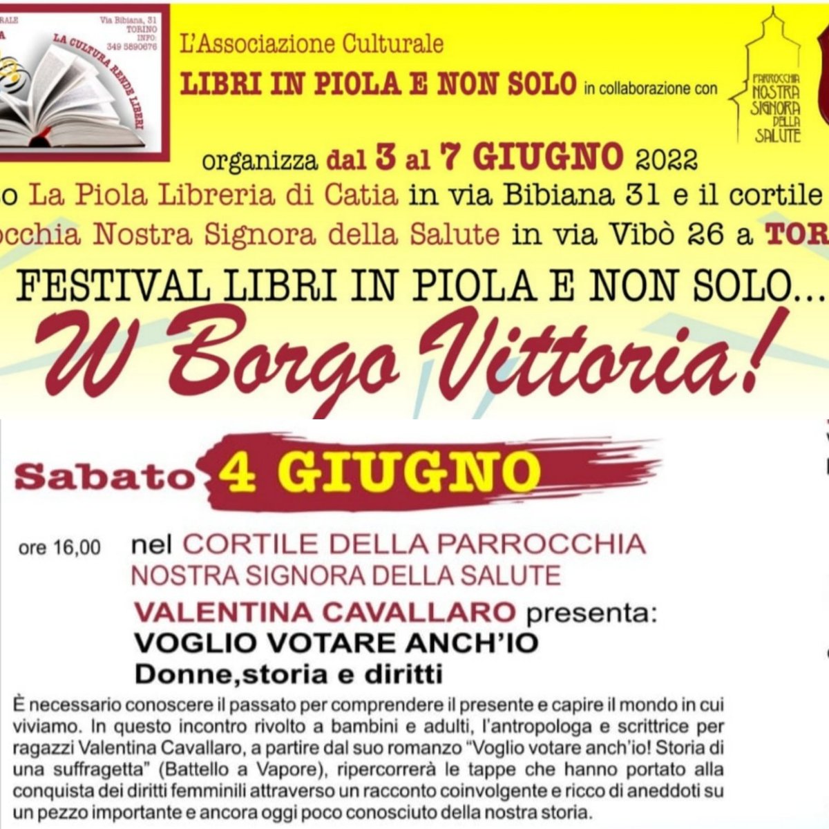 libriinpiola's tweet photo. Vi aspettiamo numerosi per trattare insieme un tema interessante!
#piolalibreria #libriinpiola #torino #borgovittoria #circoscrizione5 https://t.co/r7OK5EcDBq
