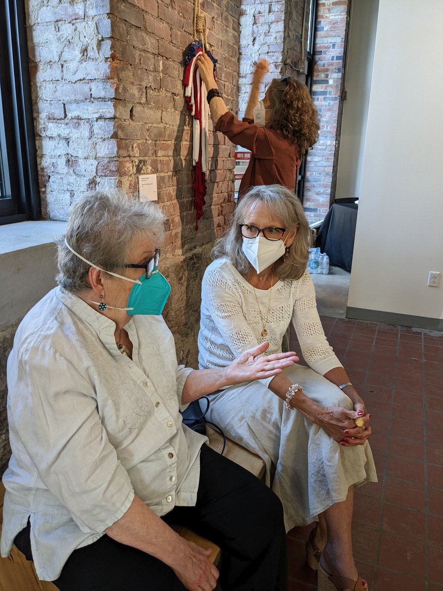 FiberArtIntl's tweet photo. It's happening! Opening night @FiberArtIntl https://t.co/V95nBmyJ8F