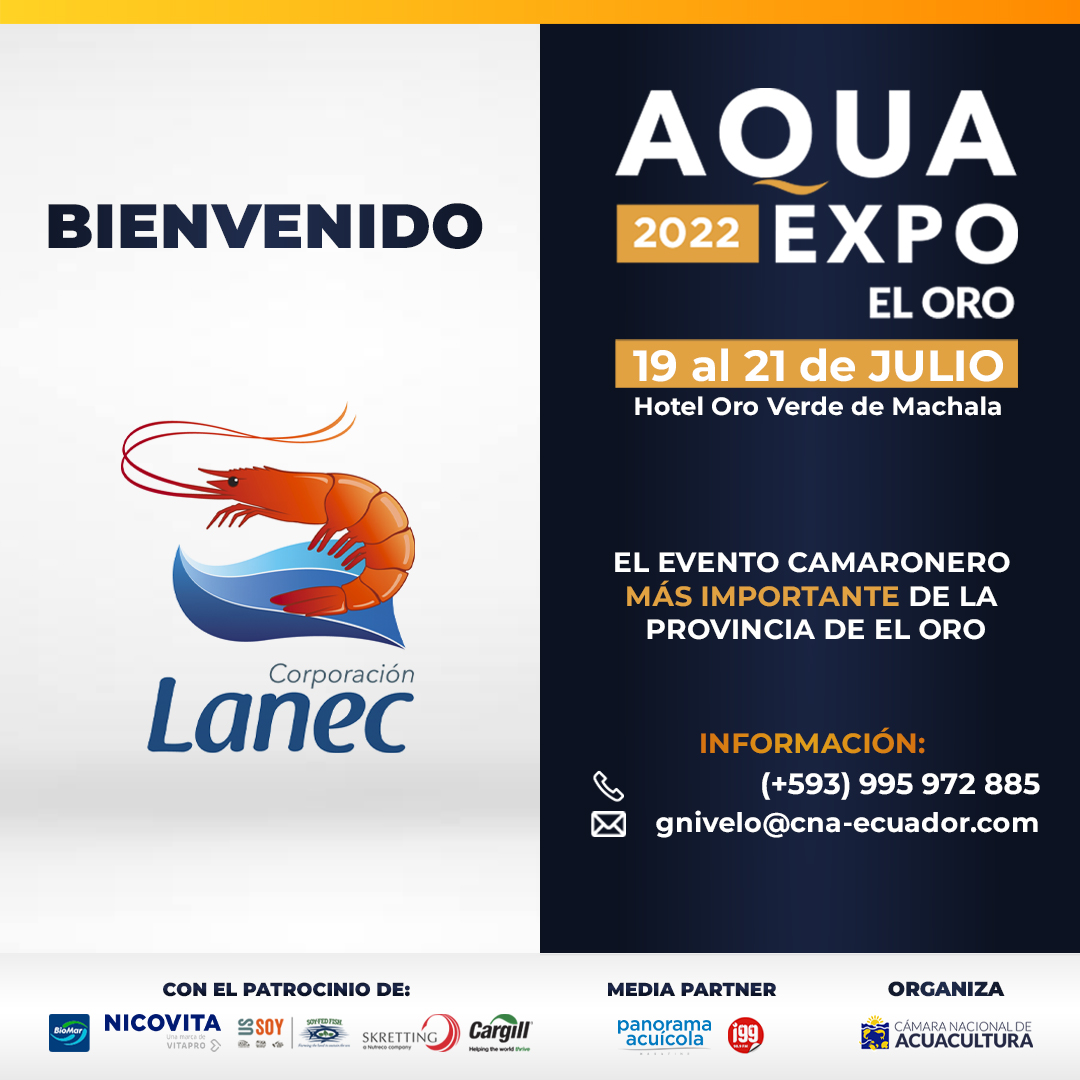 AquaExpoEC's tweet image. #LANEC ya es parte del evento camaronero más importante de la provincia de El Oro. #AquaExpo2022 #ElOro.

Promociona tus productos o servicios en nuestra feria comercial.

🙋¡Sé parte del congreso!
📲 0995972885
📩 gnivelo@cna-ecuador.com
🌏 aquaexpo.com.ec/eloro/