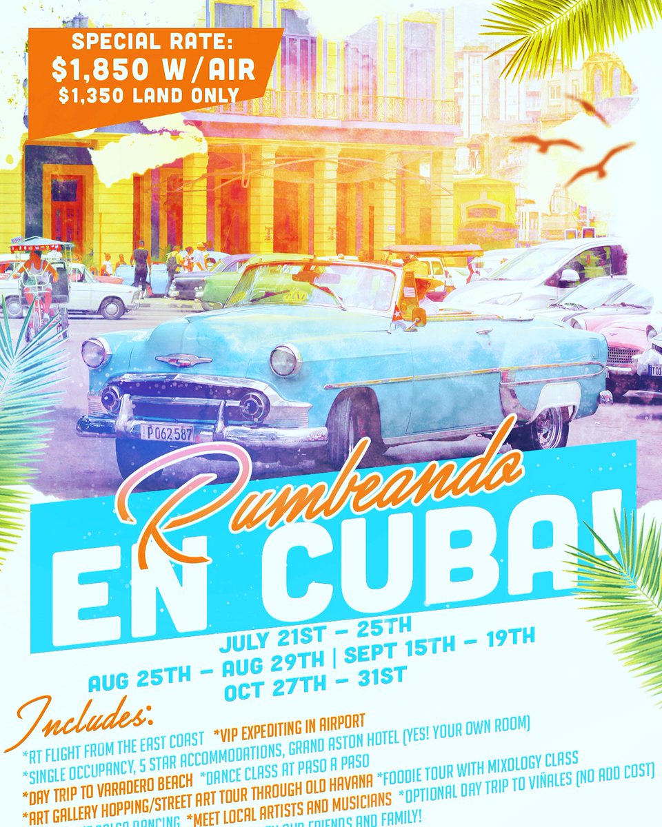 Cuba Trips on Deck! 4 trips you can join in 2022! Plus Jazz Fest 2023!