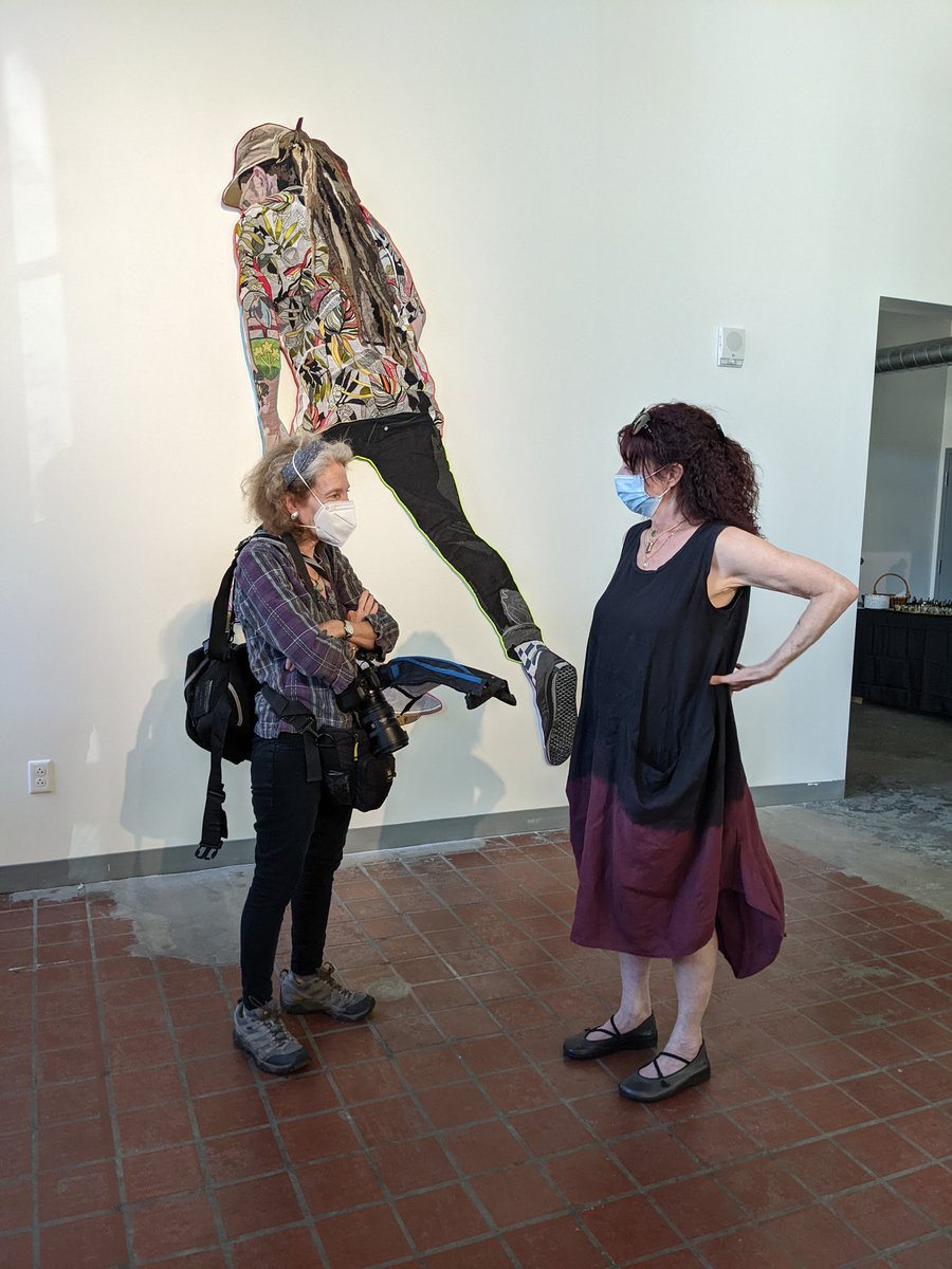 FiberArtIntl's tweet photo. It's happening! Opening night @FiberArtIntl https://t.co/V95nBmyJ8F