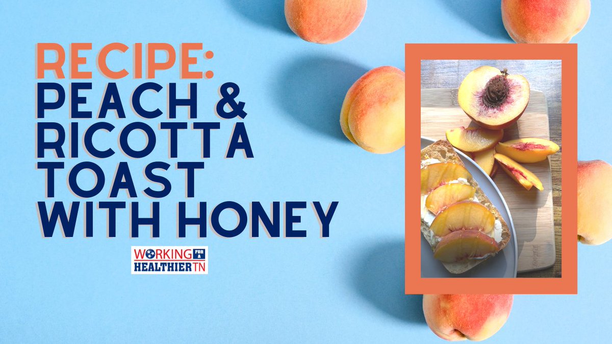 WFHTN's tweet photo. It's peach season! Thanks to Lindsey, wellness coordinator and #RDN, for showing us one of her favorite #breakfast #recipes, peach and ricotta toast with honey: https://t.co/bsUMEVt0Ra https://t.co/AYgnyNvDBH