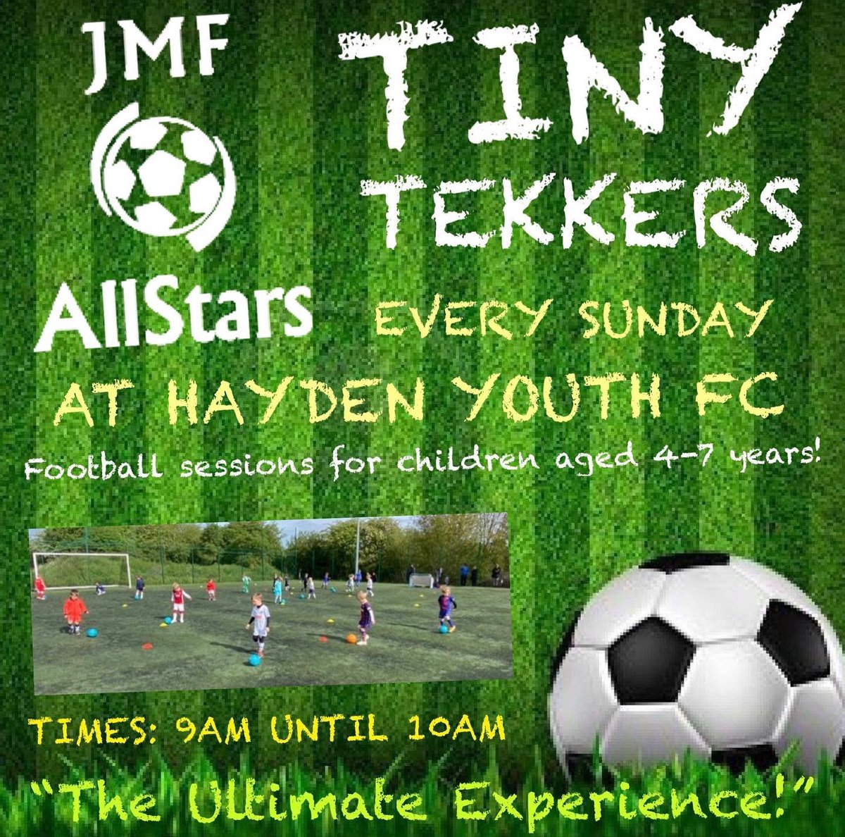 AllstarsJmf's tweet photo. ⚽️🔥THE WEEKEND ISN’T OVER🔥⚽️

The weekend is not over for us at JMFAllstars, all our sessions are on this weekend. Visit us at King Henry school with @TownScheme tomorrow morning. If that doesn’t interest you come to Hayden FC for the very popular Tiny Tekkers this Sunday✅⚽️ https://t.co/71p0G0qn0g
