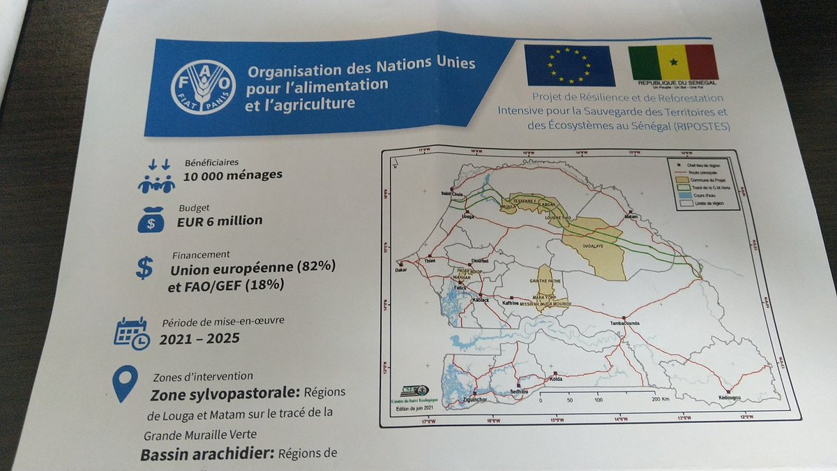 wadeabou's tweet image. @asergmv a un nouveau DG Mr Ba que nous avons rencontré  ce matin avec l'équipe du Projet #RIPOSTES de @FAOSenegal  conduite par @Sarrmakh et @savadogopatrick  ainsi qu'une délégation de @UEauSenegal partenaire financier de ce grand projet continental, une rencontre très riche