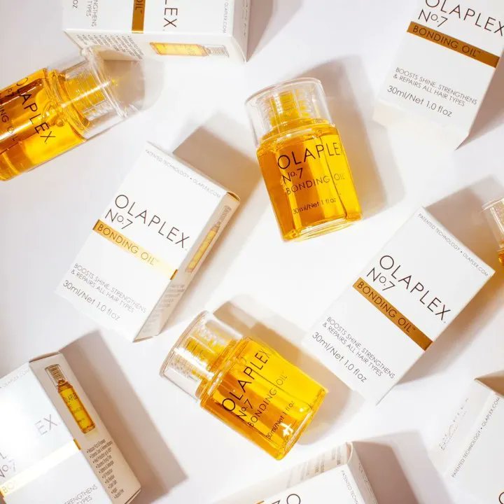 For the perfect finish, treat your hair to a little luxury with <a href="/olaplex/">Olaplex</a> No.7 bonding oil. 
The weight-less formula will dramatically increase shine, softness and tame flyaways. 
Get it now with 20% off in our bank holiday sale ☀️ 
buff.ly/3wV2DZp
#haircare #hairstyling