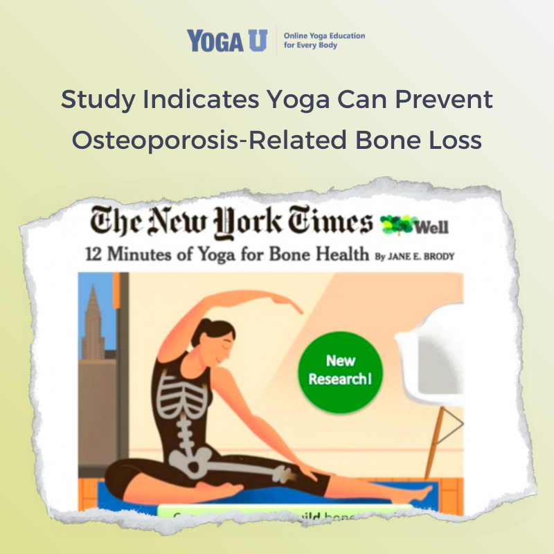 YogaUOnline's tweet photo. As reported by Jane Brody of the New York Times, a 10-year study indicates that yoga can help prevent and even reverse bone loss associated with #osteoporosis and #osteopenia, without harmful side effects https://t.co/TyVRm2S41i
#yogastudy #menopause #yogaforwomen #postnatalyoga https://t.co/fsbh8bDr1b