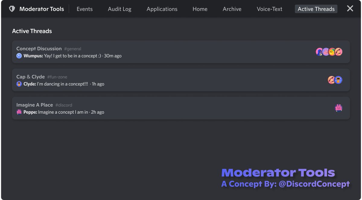 DiscordConcept's tweet photo. @discord Part 7/7 of the Moderator Tools Concept https://t.co/etFvy1j2yn