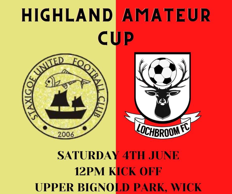 NEXT GAME:

<a href="/highlandamcup/">Highland Amateur Cup</a> 

We travel up to Wick to take on Staxigoe United in the second round of the Highland Amateur Cup 🏆