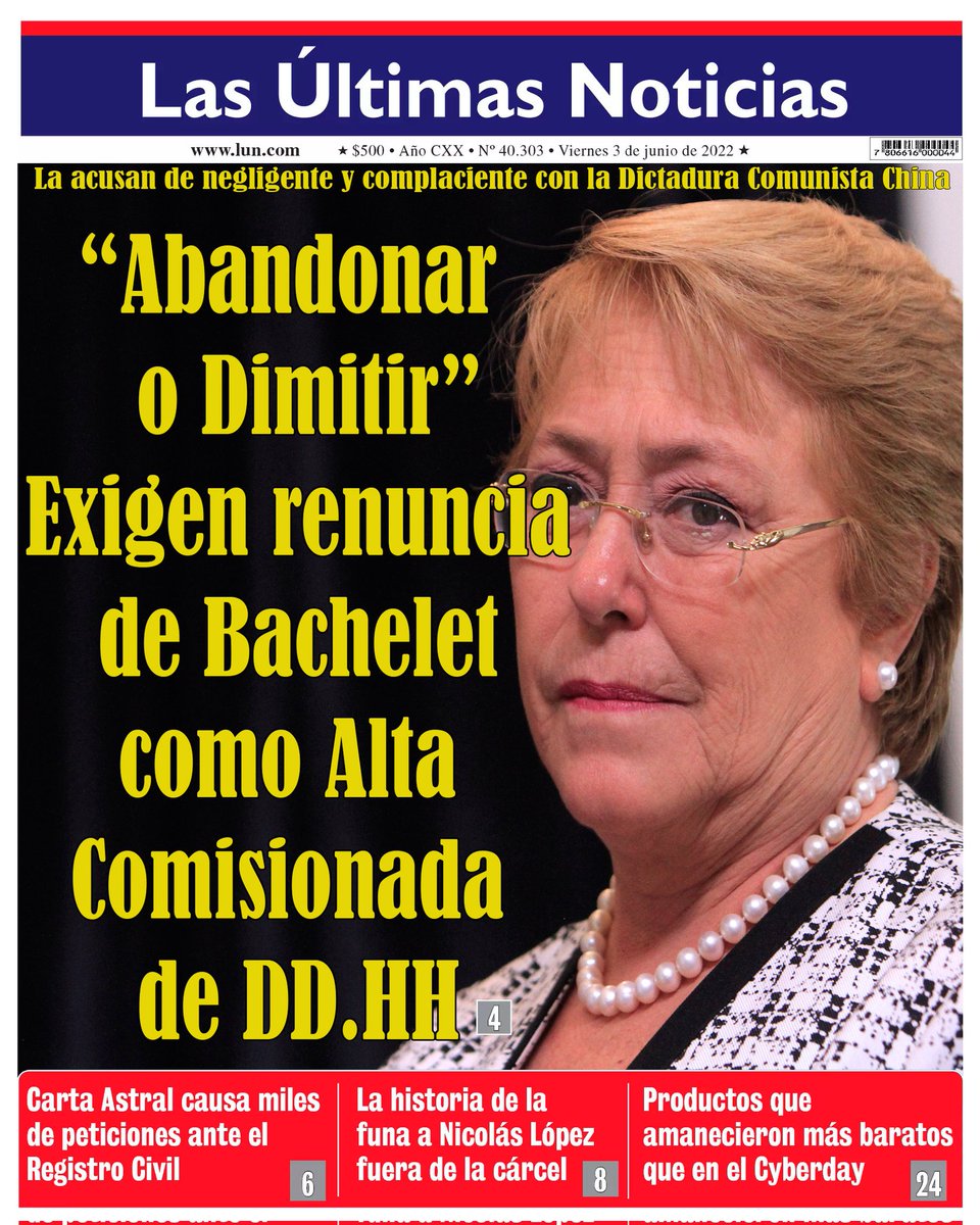 rodrigo021072's tweet photo. Que pasó medios????? Esto no es relevante???? Porque estáis calladitos??
@CNNChile  @chilevision  @24HorasTVN  @RedNoticias1 https://t.co/Y2vDrDyI9N