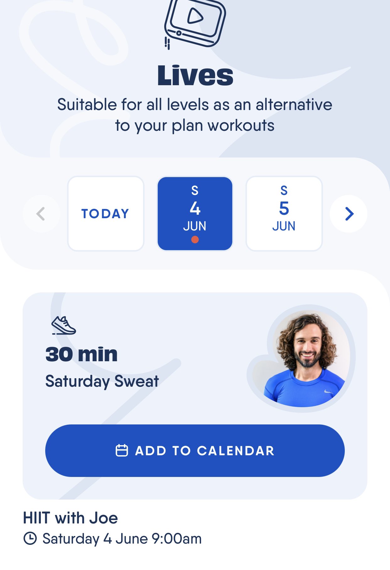 Joe Wicks on X Join me tomorrow morning at 9am for a 30 minute live workout on the Body Coach app Get a free trial here https t TdBSkBI3RF https t WuTZTTJdXT X