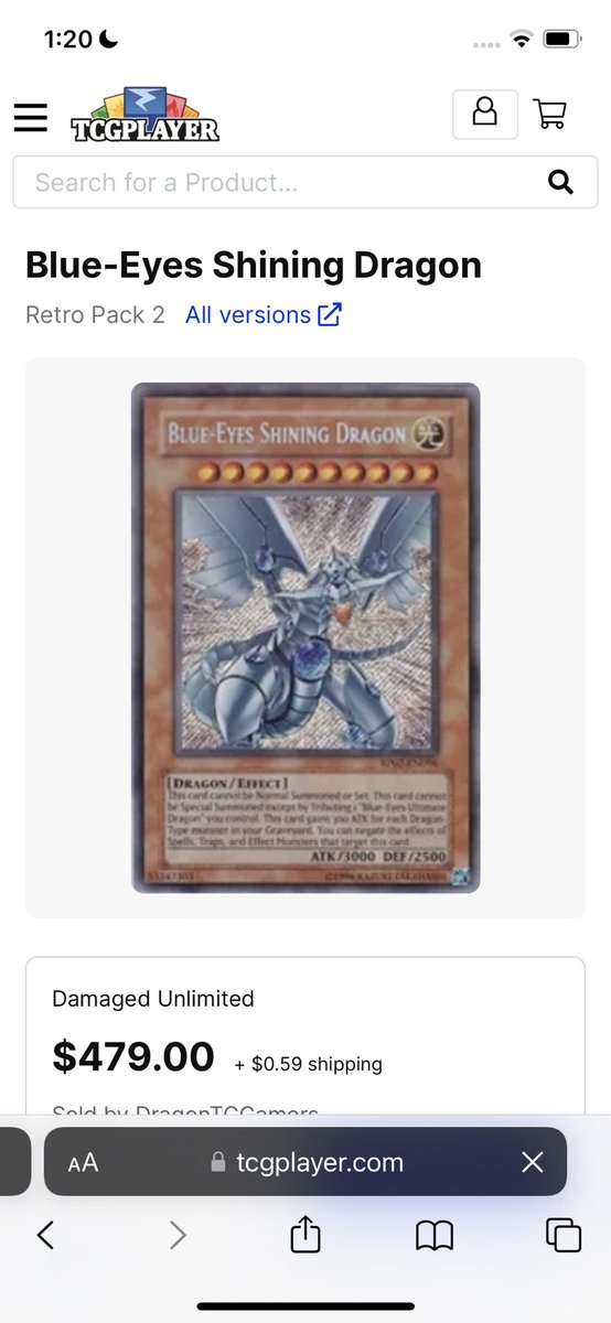 hntrbly's tweet photo. @secretimperial And like every 100 tickets was the blue eyes shining dragon https://t.co/IUEDrJWAlm