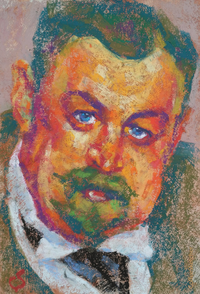 Ivan Morozov, by Valentin Serov, 1910
oil pastel, A4
#PortraitChallenge from @StudioTeaBreak
#pastelart #pasteldrawing #art #coffeesketcher #cs #oilportrait #zeichnung #oilpastel #thursday #russianpainter #IvanMorozov #ValentinSerov #Serov #Tretyakovgallery