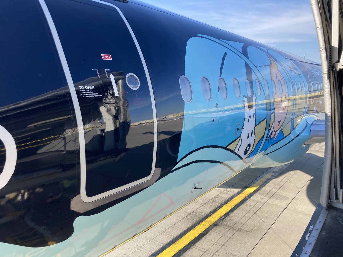 Frogcarrot's tweet photo. Welcome again, Tintin! \o/ 🥰😍😎 //cc @FlyingBrussels #oosnb #rampatweet https://t.co/aTnIKSiCpY